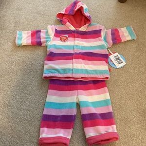 Magnetic me velour pants and hoodie set